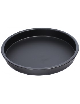 Plateau métal noir Ø32,5cm avec rebord