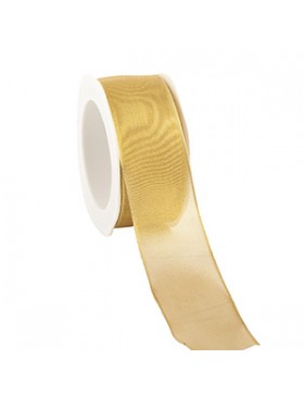 Ruban cadeau Shiny laitonné - 38mm-20m - Gold