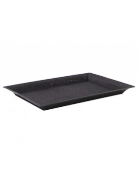 Plateau rect. - 35*25*2,5cm - Noir Brillant