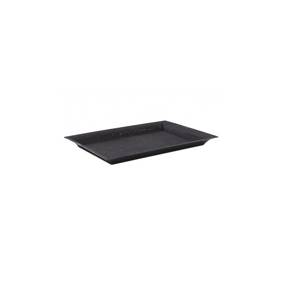 Plateau rect. - 35*25*2,5cm - Noir Brillant