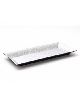 Plateau rect. - 36*17*2,5cm - Argent Brillant
