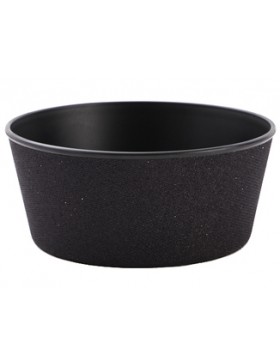 Coupe ronde - Ø24*10,5cm - Noir Brillant