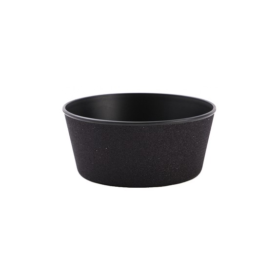 Coupe ronde - Ø24*10,5cm - Noir Brillant