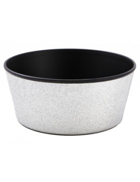 Coupe ronde - Ø24*10,5cm - Argent Brillant