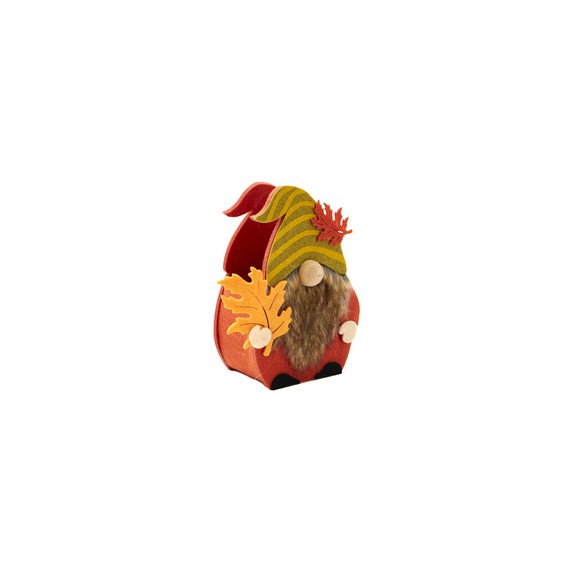 Panier Feutre gnome orange - 16*8*19,5cm