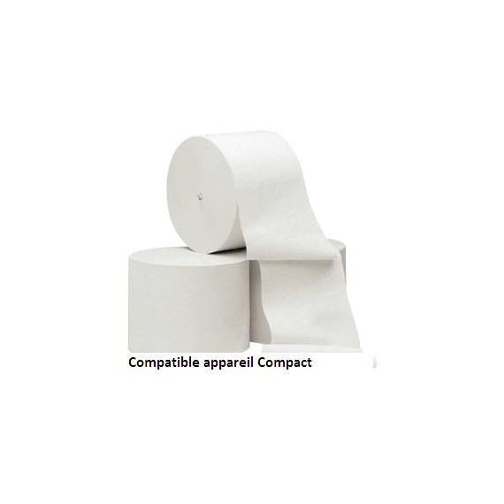 PAPIER TOILETTE COMPACT 10cm*108m 2 ÉP.