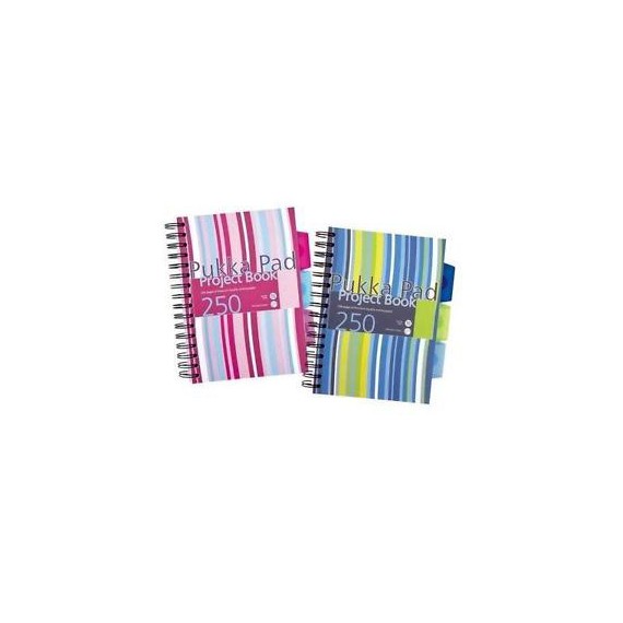 CAHIER PUKKA PAD SPRIRALE A5 QUAD 250pg + INTERCALAIRES