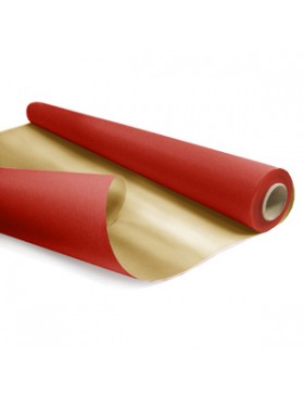 Bobine cadeau réversible Kraft 0,79*40m 60g/m² - Red/Gold