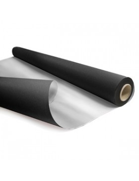 Bobine cadeau réversible Kraft 0,79*40m 60g/m² - Black/Silver