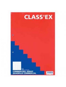 BLOC DE COURS CLASSEX A4 COM 4*8mm 2 TROUS 70g/m²