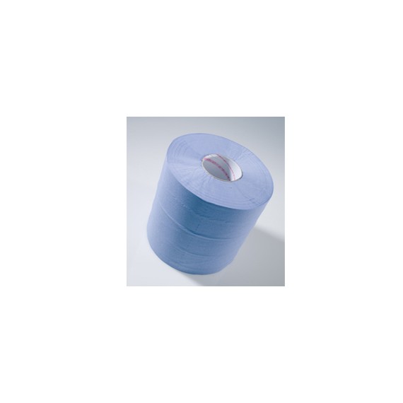 PAPIER ESSUYAGE MAXIROL BLEU 26cm*175m 3 ÉP HACCP