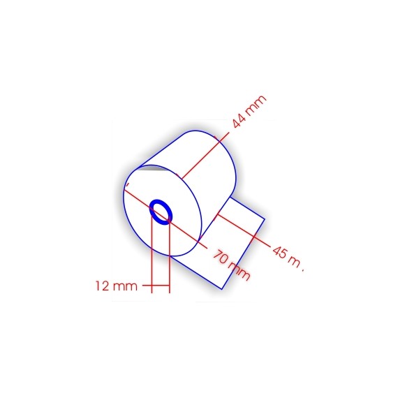 ROULEAU MACHINE ORD. la 44mm Ø70mm