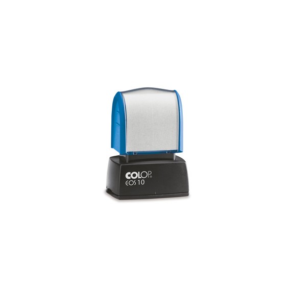 CACHET COLOP EOS 10 BLEU 27*12mm - Max 3 lignes