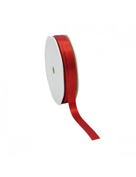 Ruban cadeau 'Luxe' - 10mm*25m - Rouge