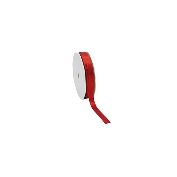 Ruban cadeau 'Luxe' - 10mm*25m - Rouge