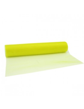 Chemin de Table 'Organza' 280mm * 10m - Jaune Clair