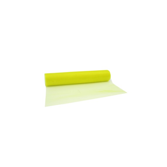 Chemin de Table 'Organza' 280mm * 10m - Jaune Clair