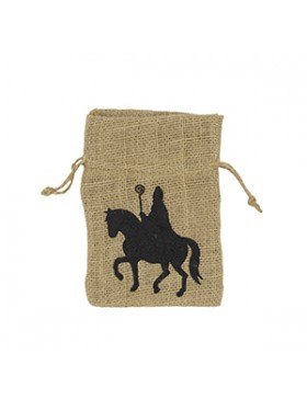 Sac en jute 'Saint-Nicolas' - 12*17cm - 10 pces