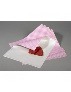 PAPIER DUPLEX VICHY ROSE 32*40 CM