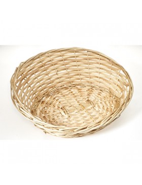 PANIER OVAL BAS/HAUT 43*30*6/16cm NATUREL