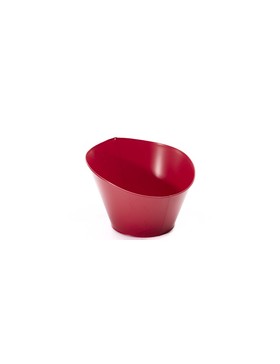 POT MÉTAL BAS/HAUT ROND Ø30*15/25cm ROUGE