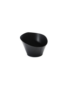 POT MÉTAL BAS/HAUT ROND Ø30*15/25cm NOIR