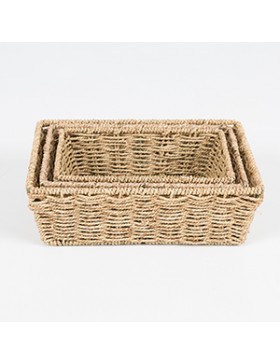 PANIER JONC DE MER RECT 36*26*12cm