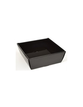 PANIER CARTON CARRÉ 25*25*9cm NOIR