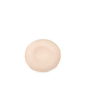 Plateau laqué rond rose pêche mat - Ø33*1.5cm