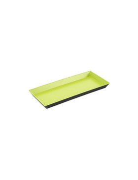 Plateau rectangulaire vert mat - 27*12*2cm