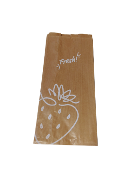 SAC À FRUIT KRAFT BRUN STRIÉE 40g/m² - 2 kg - 17*(2*5)*39cm