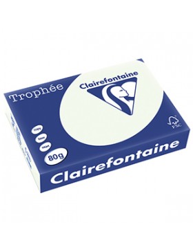 PAPIER A4 CLAIREFONTAINE TROPHÉE 80g/m² VERT PÂLE