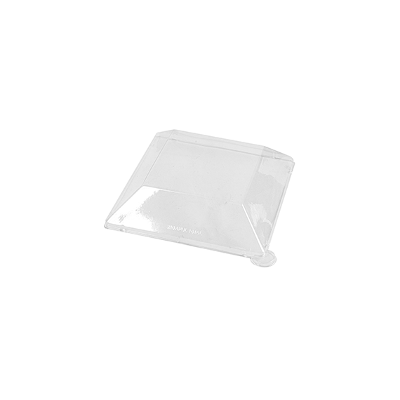 Couv. Pour assiette bionic 16*16*4cm - Transparent