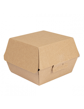 Box Hamburger 'ThePack' - 13*12,5*9cm - Kraft brun