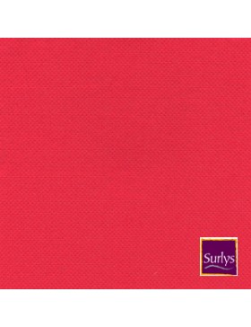 SERV. SURLYS GAUFFRÉE 25*25cm ROUGE