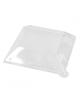 Couv. Pour assiette bionic 16*16*4cm - Transparent