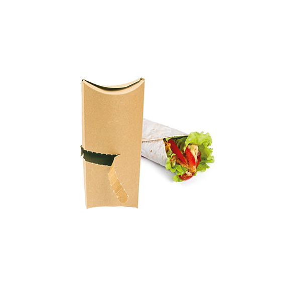 Emballage Pour Wrap - 19,5*12,5*3cm - Kraft Brun