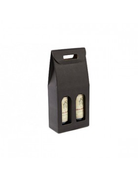 Boite portable 2 btls - 18*9*38,5cm - Café