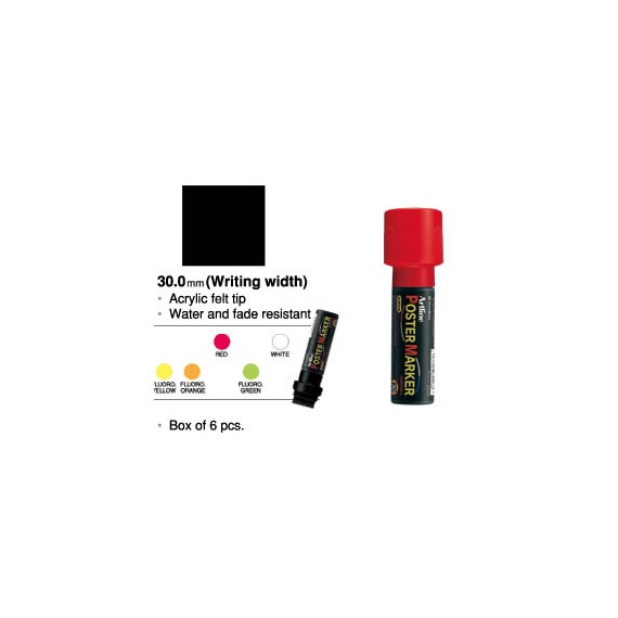 MARQUEUR ARTLINE TEMPERA 30mm ROUGE