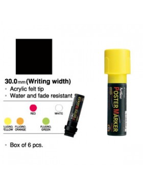 MARQUEUR ARTLINE TEMPERA 30mm JAUNE FLUO