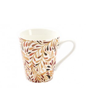 Mug d'Automne h10cm - Feuilles canelle