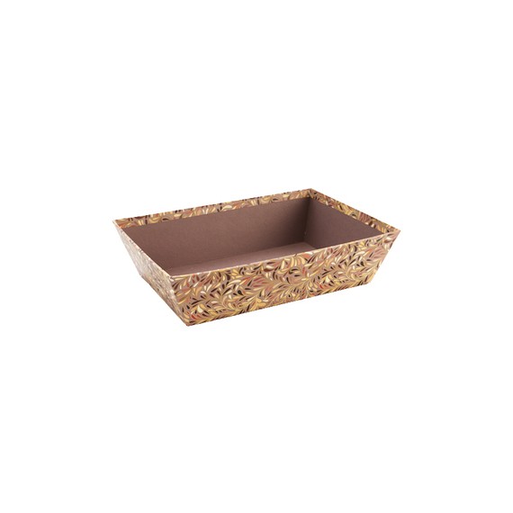 Panier carton rect. 28*19*7cm - Feuilles d'Automne
