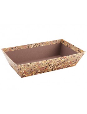 Panier carton rect. 23*15*6cm - Feuilles d'Automne
