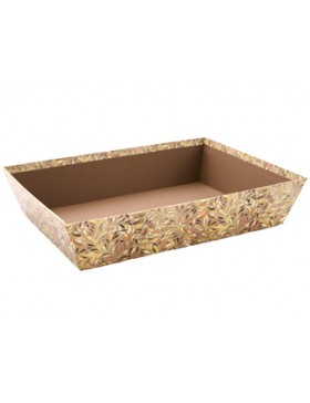 Panier carton rect. 36*27*8cm - Feuilles d'Automne
