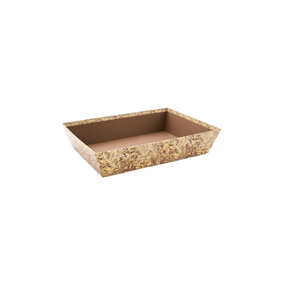 Panier carton rect. 36*27*8cm - Feuilles d'Automne