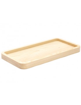 Plateau rect. Bois naturel - 26*13cm