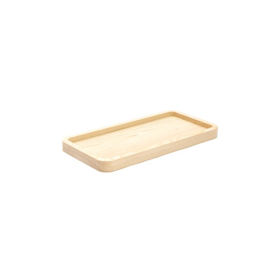 Plateau rect. Bois naturel - 26*13cm