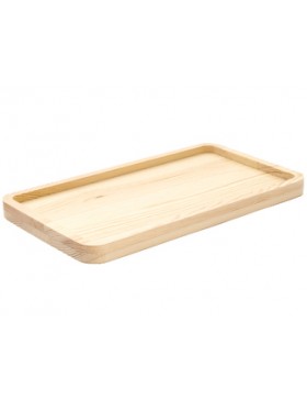 Plateau rect. Bois naturel - 29*16cm