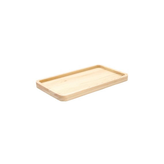 Plateau rect. Bois naturel - 29*16cm