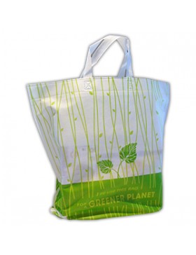 SAC TNT 40*46+(2*10)cm SOUFFLET FOND 'GREENER PLANET'